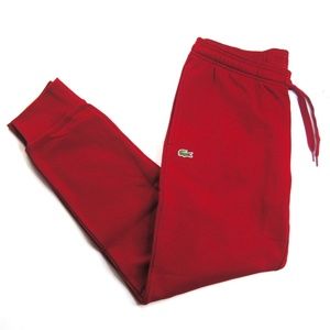 Lacoste Fleece Jogger Size Large (Bordeaux)